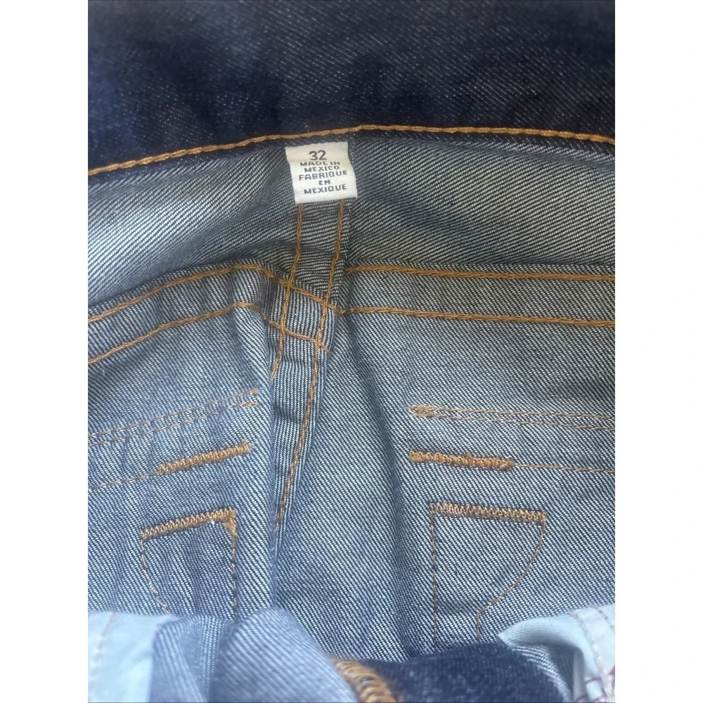 True Religion Mens Jeans Straight w/flap 32 Dark Blue 32